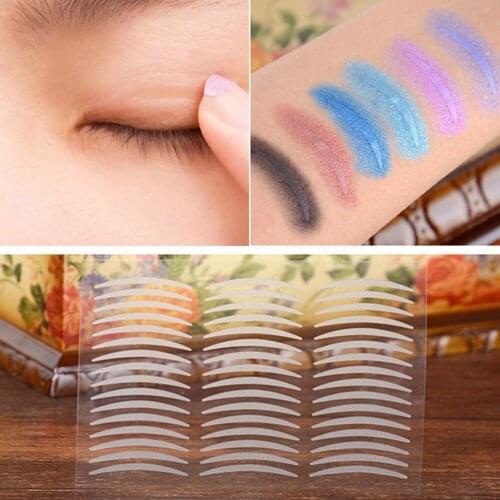 240Pair 2.5X0.25/2.5X0.35cm Clear Eyelid Stripe Big Eyes Decor Invisible Adhesive Double Fold Shadow Eyelid Sticker Eyelid Tape