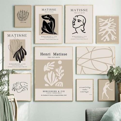 Matisse Face Nude Woman Abstract Wall Art Canvas Painting Nordic Posters And Prints Retro Wall Pictures For Living Room Decor