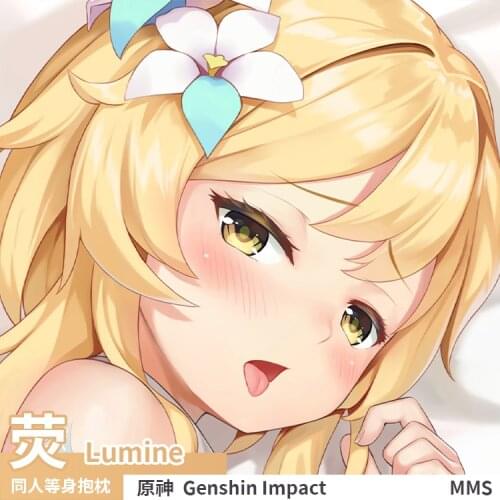Anime Genshin Impact Lumine Dakimakura Hugging Body Pillow Case Cover Game Pillowcase Cushion Bedding Xmas Gifts MMS
