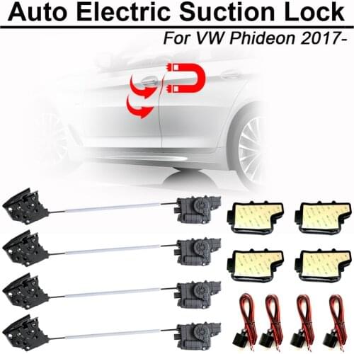 CARBAR Smart Auto Electric Suction Door Lock for Volkswagen VW Phideon Automatic Soft Close Door Super Silence Car Vehicle Door