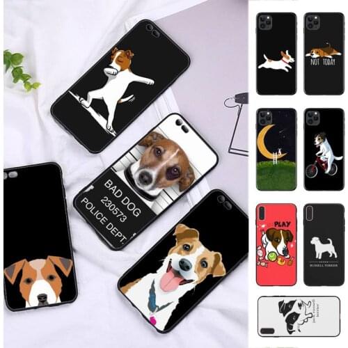 FHNBLJ Jack Russell Terrier Phone Case for iPhone 8 7 6 6S Plus X 5S SE 2020 XR 11 12 pro XS MAX