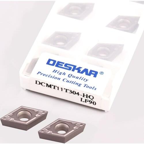DCMT11T304 FG HQ MT PS LF90 high quality Cermet CNC Lathe Cutter Tools Cutting Turning Tools finishing blades Internal Inserts