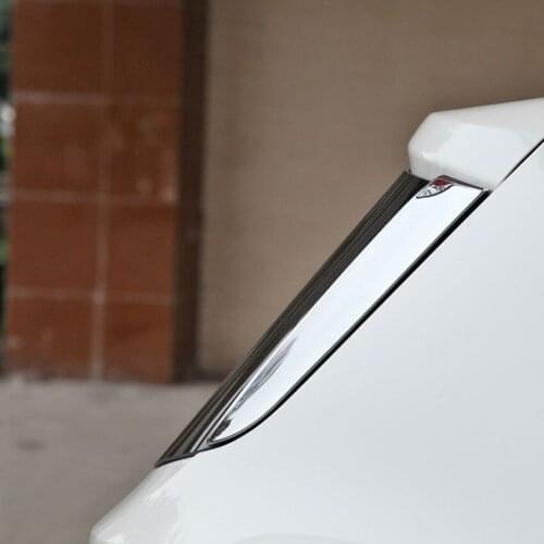 For Ford Escape Kuga 2013-2018 Car Rear Window Triangle Decor Strips Trim Styling Exterior Accessory Moldings 2Pcs/set ABS