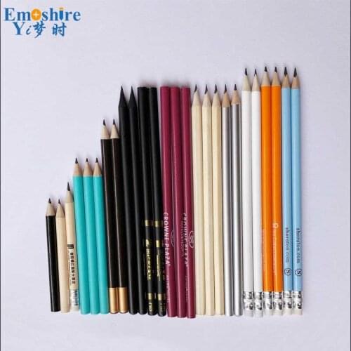 Hotel Environmental Pencil Custom Logo Education Conference Advertising Pencil Wholesale Lettering Wood Pencil Custom Gift Q022