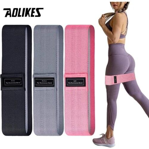 AOLIKES Fitness Rubber Band Elastic Yoga Resistance Bands Set Hip Circle Expander Bands Gym Fitness Booty Band Home Workout