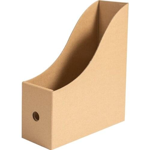 Kraft paper desktop storage box office documents bookshelf storage and sorting box 5 pack and 3 Pack