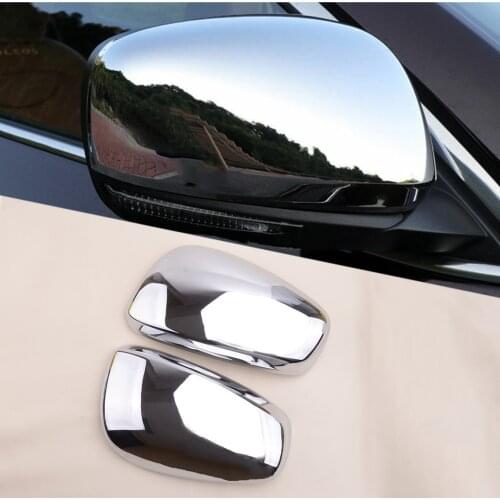 CITALL 2pcs Plastic Silver Car Side Rearview Mirror Cover Trim Cap Decoration Fit For Renault Kadjar 2015 2016 2017 Styling