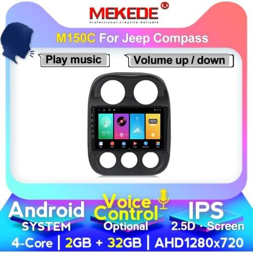MEKEDE 4G+64G Android IPS DSP For Jeep Compass 2009-2015 Car Radio Multimedia Video Player Navigation GPS 2din 2 din NO DVD