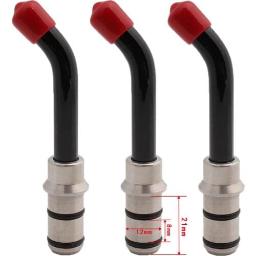 3pcs Universal Dental Optical Fiber Guide Rod Tips For Dental LED Curing Light Lamp 21x12mm Black