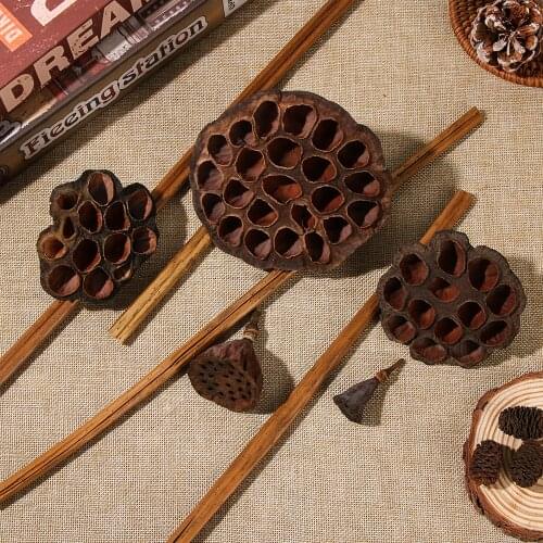 New Natural Dried Lotus Flowers Office Decor Emulation Flower Arrangement Home Party DIY Decor Supplies Crafts Pressed Flowers