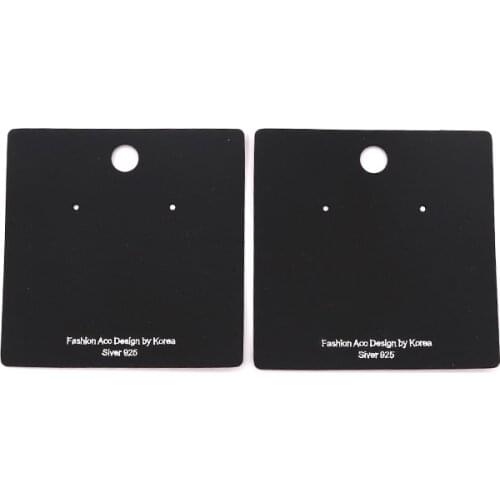 Wholesale 20PCS 7*7cm Jewelry Fashion Accessory Design Earring Display Cards Square Paper Ear Studs/Drops Custom Jewelry Card