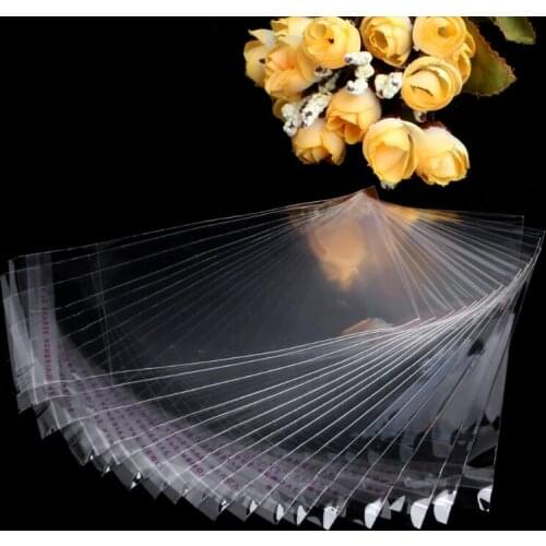 Clear Transparent Plastic Self Adhesive Seal Bag Resealable Poly Bags