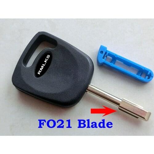 RMLKS 5pcs/lot Uncut Blank FO21 Blade Transponder Key Shell Fob For Mondeo KA For XJ8 Transit Connect