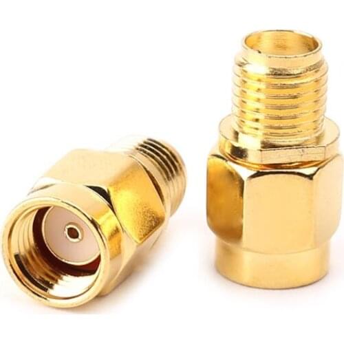 RP SMA Female Jack To SMA Male Plug RF Connector Coaxial Converter Adapter Straight