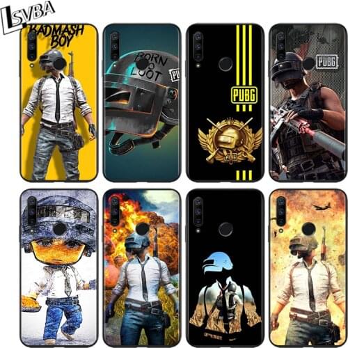 Hot Pubg Game for Huawei Honor 30 20 10 9S 9A 9C 9X 8X MAX 10 9 Lite 8A 7C 7A Pro Silicone Black Phone Case