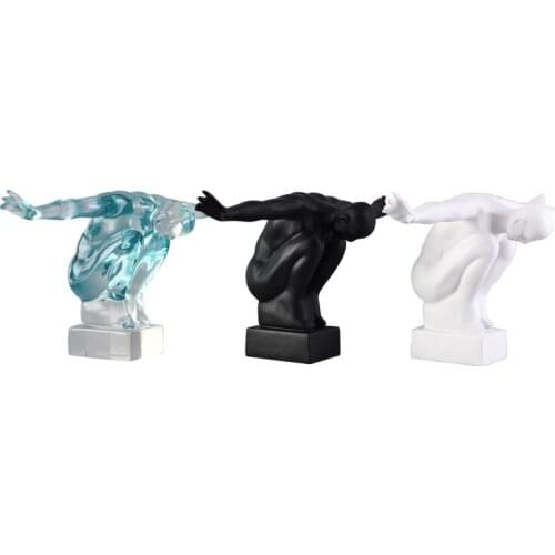 MODERN LUXURIOUS ABSTRACT FIGURE FIGURINES SPREAD WINGS CHARACTER ARTS SCULPTURE RESIN CRAFTS HOME DECORATIONS LIVING ROOM R3062