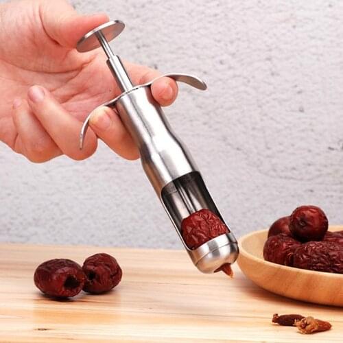 Stainless Steel Core Seed Remover Fruit Dates Pear Corer Easy Twist Kitchen Tool