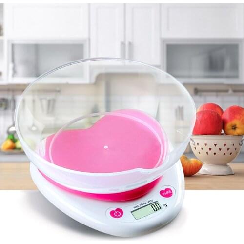 5kg/1g Accurate Electric Kitchen Scale Kitchen Weighing Scale Mini Electronic Platform Scale Food Diet Weighing Scale With Pan