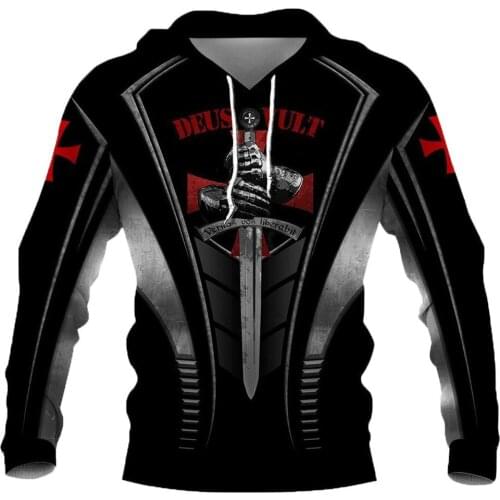 CLOOCL Popular Knights Templar Hoodies 3D Print Men Clothing Unisex Casual Pullovers Harajuku Sweatshirts