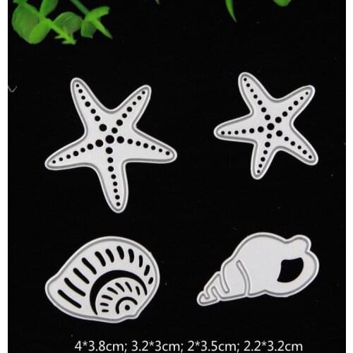 Starfish Metal Cutting Dies Stencil for DIY Scrapbooking Album Embossing Paper Cards Deco Crafts Die Cuts