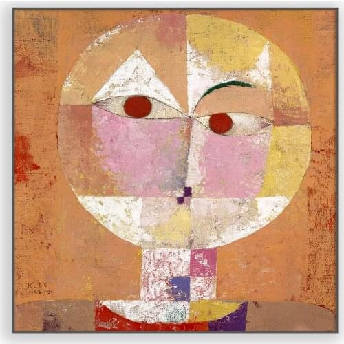 Vintage Poster Printed Paul Klee poster, printable Senecio painting (1922) art Picture Living Room Wall Painting Decor