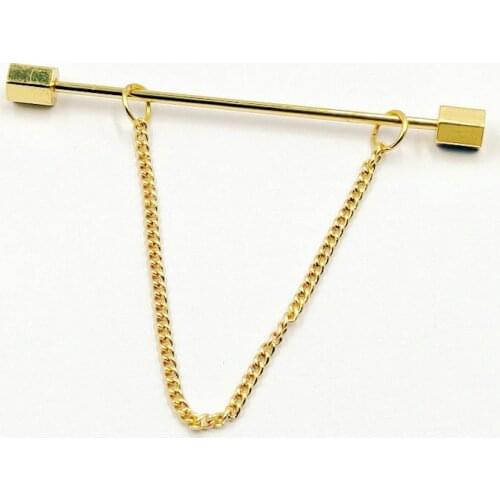 Women brooch pins Square Copper Double Pin Scarf Men Women Brooches Jewelry Accessories supplies for jewelry