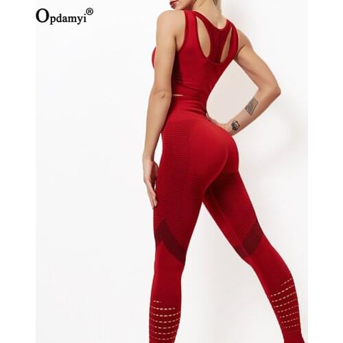 Women Sportswear Gym Yoga Sets 2PCS High Waist Sports Leggings Sport Bra Seamless Yoga Set Female Fitness Clothing Sport Suit XL