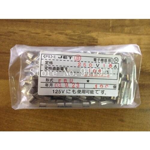 [ZOB] Imported Japanese JET FBU 5X20 15A 250V FUSE original explosion-proof glass --200pcs/lot