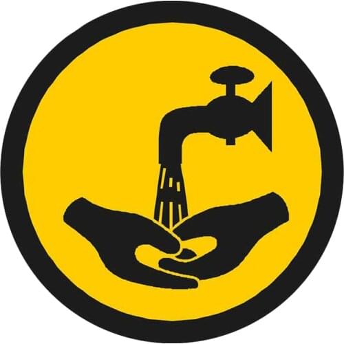 13cm x 13cm for Wash Hands Car Stickers Fine Decal DI Occlusion Scratch Anime Occlusion Scratch Vinl Car Sticker