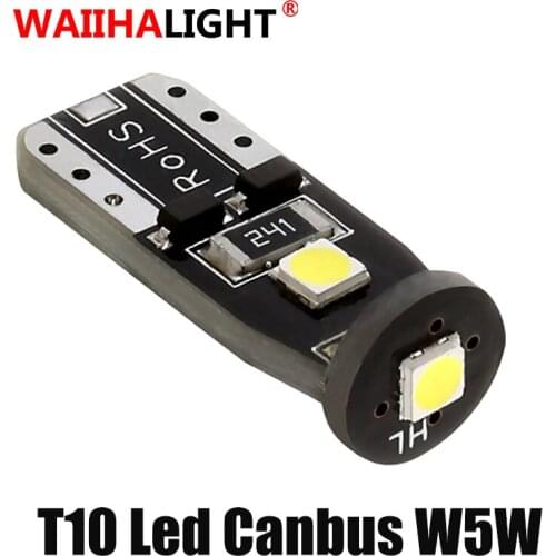 1x W5W Led Car Light 3030SMD Led T10 Bulbs 168 194 Clearance Lights Reading Lamp Auto Dome Light White 12V