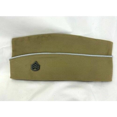 Ww2 Us Army Infantry Uniform Garrison Cap hat usmc Staff Sergeant Rank Black armyshop2008