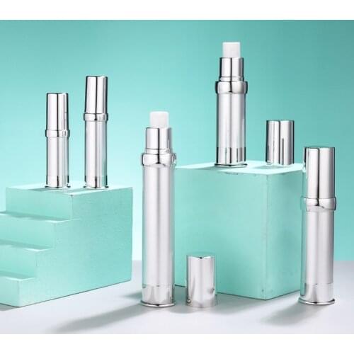 5ml-30ml Airless Pump Bottle Alumina Silver Cosmetic Containers Liquid Foundation Bottle Perfume Atomizer Empty Spray Bottle