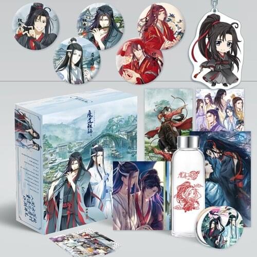 Anime The Founder of Demonicism Mo Dao Zu Shi Luxury Gift Box Postcards Sticker Poster Comic Set Anime Around