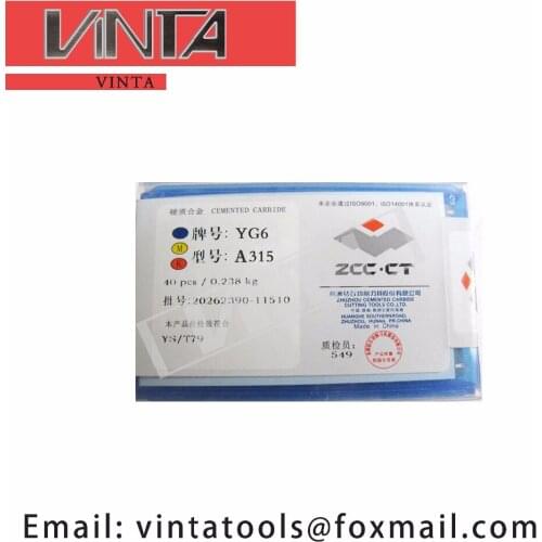 Free shipping high quality 40pcs/lots A315 YG6/ YG8/ YW1/ YW2/ YT5/ YT14/ YT15 cnc caibide welding inserts