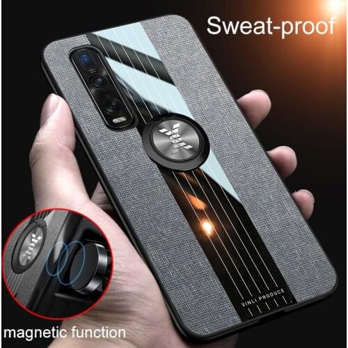 Armor Case For OPPO Find X2 Pro Luxury Hard PC 360 Metal Finger Ring Shockproof Cover Cases For OPPO Find X 2 X2 Fundas