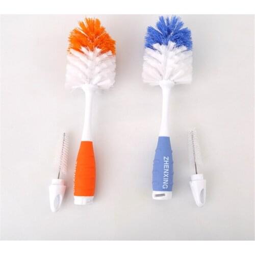 Baby Bottle Brushes For Cleaning Kids Milk Feed Bottle Nipple Pacifier Nozzle Spout Tube Cleaning Brush Sets Bottle Brushes