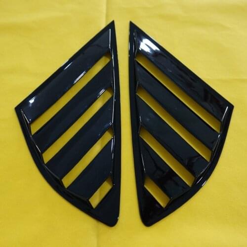 DWCX 2pcs ABS Rear Quarter Panel Window Side Louvers Vent Trim Cover Fit For Ford Fusion Mondeo 4D 2013 2014 2015 2016 2017 2018