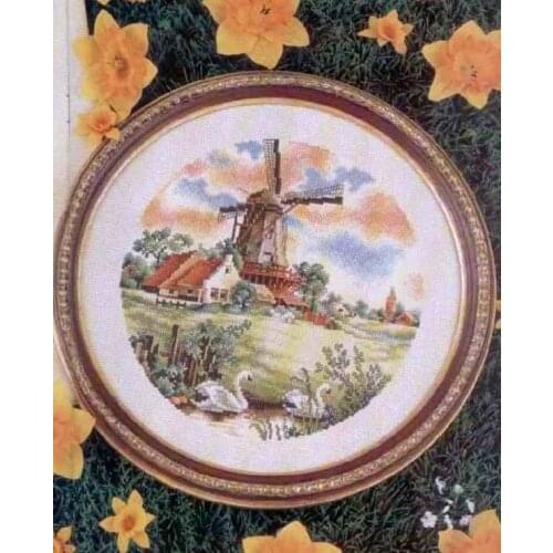 Dutch pastoral scenery 34-34 Counted Cross Stitch 11CT 14CT DIY Chinese Cross Stitch Kits Embroidery Needlework Sets