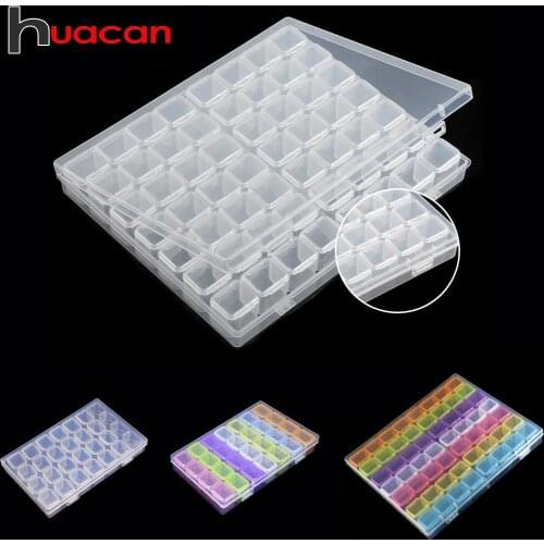 Huacan Diamond Painting Box Storage Accessories 56&28 Grids 5D DIY Diamond Embroidery Tool