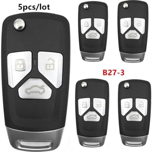 Keyecu KEYDIY KD MINI B27-3 3 Buttons Car Key For KD900/KD-X2/KD MINI Key Pro*grammer B Series Remote Control,5pcs/lot