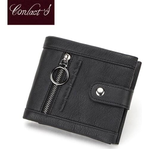 Contacts Genuine Leather Women Wallet Coin Purse Girls Female Small Portomonee Lady Purse Money Bag Card Holder Wallets Clutch