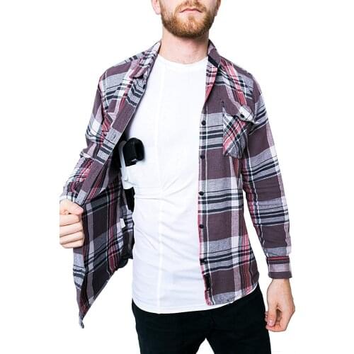 LOVESLF Concealment Men Womens Tank Scoop Neck Shirt Gun Holster Shirt Tactical SS Holster T Shirt Concealed Carry Clothing