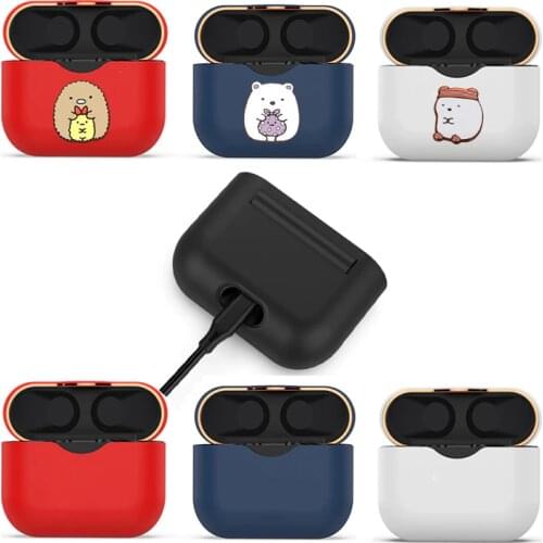 Cartoon Cute Protective Cover For WF 1000XM3 Earphone Charging Box Silicone Protector Frame Shell For Sony WF-1000XM3 Case