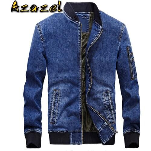 Men 's Denim Jackets Vintage Slim Fit Designer Brand Mens Coat Plus Size 4XL Cowboy Bomber Jeans Jacket Overcoats For Men C1401