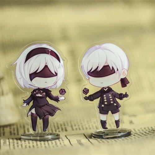 NieR:Automata Game YoRHa No. 2 Type B 2B Cute Acrylic Stand Figure Desktop Decoration Collection Model Toy Doll Gifts Cosplay