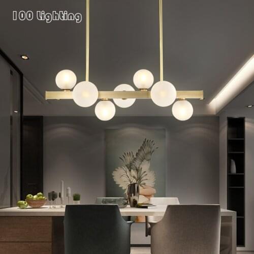 Nordic White Glass Ball LED Pendant lights Dining room Light Coffee Shop Bar Pendant lamp Suspension Home Hanglamp 110/220V