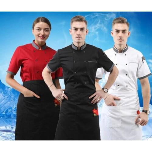 2019 new Long Sleeve Food Service Chef Tops High Quality Workwear Clothes Master Cook Restaurant Hotel BBQ Kitchen Chef Uniform
