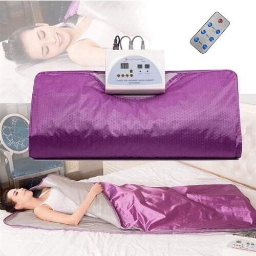 Sauna Blanket Body Shaper Weight Loss Professional Slimming Blankets Detox Therapy Anti Ageing Beauty Machine US Plug 110V