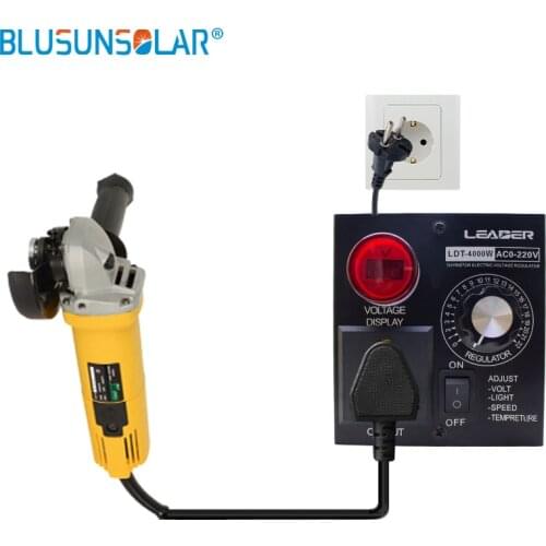 Portable Speed Temperature Light Voltage Adjustable Dimmer AC 220V 4000W Compact Variable Voltage Controller Adjust Regulator
