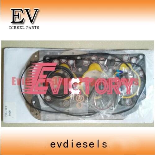 For Isuzu mini excavator engine repair gasket 3AD1 full gasket kit with cylinder head gasket oil seal